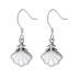 White Shell Zirconia Dangle Earrings 50100018