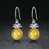 Zirconia Pipeapple Dangle Earrings 50100019