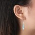 Vintage Blue Opal Dangle Earring 50100023