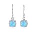 Vintage Zirconia Blue Opal Dangle Earring 50100024