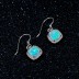 Vintage Zirconia Blue Opal Dangle Earring 50100024