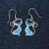 Cute Zirconia Opal Cat Dangle Earring 50100026