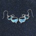 Cute Zirconia Opal Cat Dangle Earring 50100026