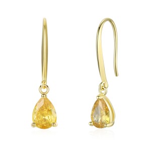 925 Sterling Silver Vintage Teardrop CZ Drop Dangle Earring 50100036 925 Sterling Silver Vintage Teardrop CZ Drop Dangle Earring 50100036