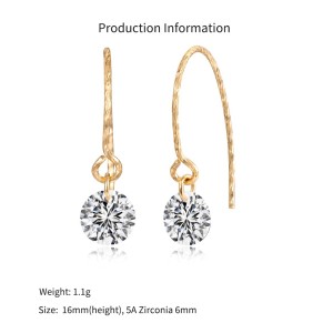 925 Sterling Silver Top-Drilled Round Hook Earrings 50100037