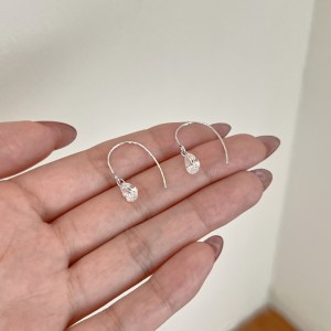 925 Sterling Silver Top-Drilled Teardrop Hook Earrings 50100038 925 Sterling Silver Top-Drilled Teardrop Hook Earrings 50100038