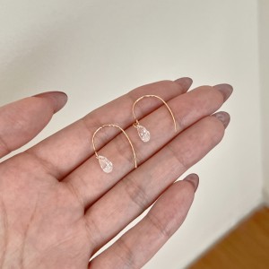 925 Sterling Silver Top-Drilled Teardrop Hook Earrings 50100038 925 Sterling Silver Top-Drilled Teardrop Hook Earrings 50100038