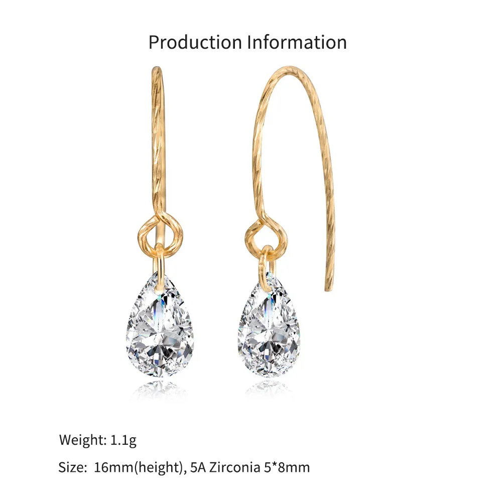 925 Sterling Silver Top-Drilled Teardrop Hook Earrings 50100038 - image2