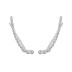 Cubic Zirconia Silver Line Ear Climber Earring 50200001