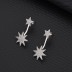 Silver Cubic Zirconia Star Ear Jacket 50200003