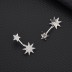 Silver Cubic Zirconia Star Ear Jacket 50200003