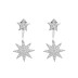 Silver Cubic Zirconia Star Ear Jacket 50200003