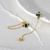925 Sterling Silver Zirconia Cross Stud Earrings with Chain 50200013