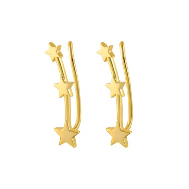 925 Sterling Silver Star Ear Climbers 50200014