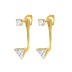 Silver Cubic Zirconia Triangle Ear Jacket 50200025