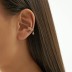 1pcs Silver Cubic Zirconia Waterdrop Ear Cuff 50300002