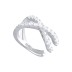 Silver Cubic Zirconia Ear Cuff 50300005