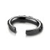 1pcs 925 Sterling Silver 10mm Zirconia Black Ear Cuff 50300006