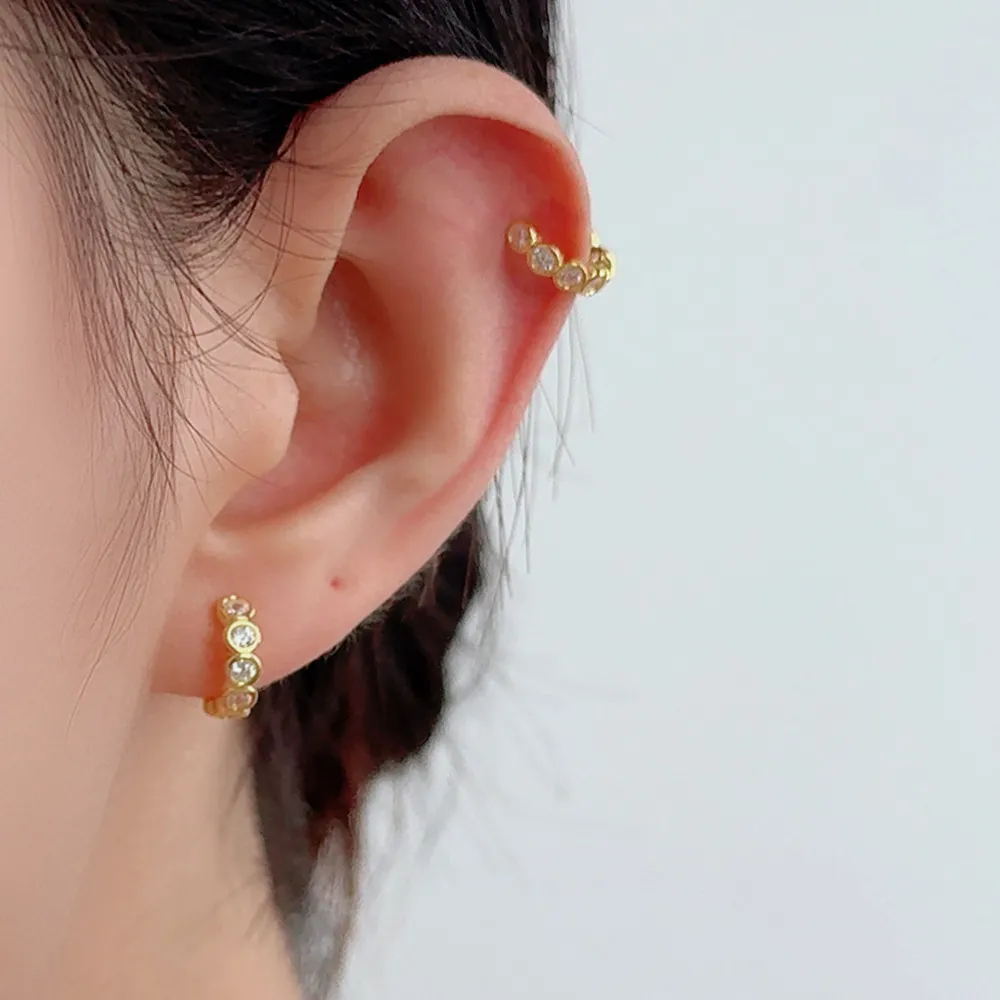 1pcs 925 Sterling Silver CZ Ear Cuff 50300008 - image1