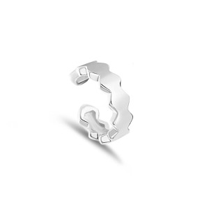 1pcs 925 Sterling Silver Geometric C-Shaped Ear Cuff 50300015