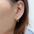 Gold Tone Lines Ear Hugger Earring 50400003