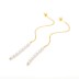 925 Silver Pearls Thread Through Earrings 50500002