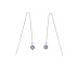 Box Chain Zirconia Eyes Thread Through Earring 50500004
