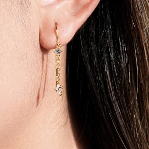 925 Sterling Silver Blue Accent Kite Threaders 50500010