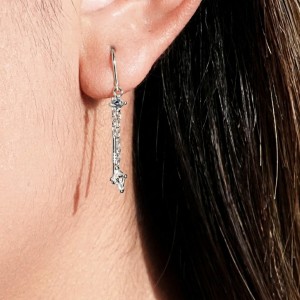 925 Sterling Silver Blue Accent Kite Threaders 50500010