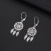 Silver Flower Leaf Level Back Earring 50600001