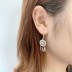 Silver Flower Leaf Level Back Earring 50600001