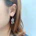 Silver Flower Leaf Level Back Earring 50600001