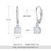 Round White Opal Lever Back Earring 50600003