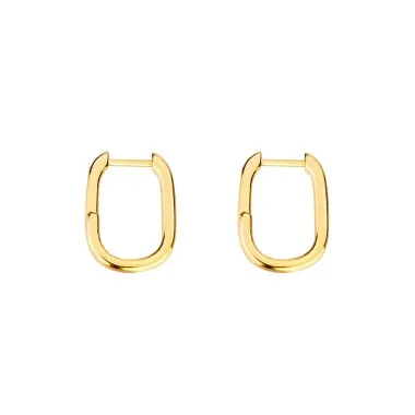 Rectangle Tube Hoop Earring 60200002