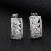 Silver Cubic Zirconia Huggie Earring 60200003