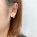 Silver Cubic Zirconia Huggie Earring 60200004