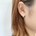 Silver Cubic Zirconia Huggie Earring 60200005