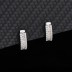 Silver Cubic Zirconia Huggie Earring 60200009