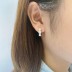 Silver Cubic Zirconia Huggie Earring 60200012