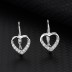 Silver Love Heart Huggie Earring 60200013