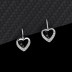 Silver Love Heart Huggie Earring 60200013