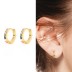 7mm Silver Cubic Zirconia Hoop Earring 60200016