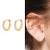 7mm Silver Cubic Zirconia Hoop Earring 60200016