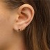9mm Silver Cubic Zirconia Hoop Earring 60200022