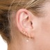 9mm Silver Pearl Hoop Earring 60200027