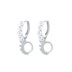 9mm Silver Pearl Hoop Earring 60200027