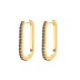 925 Sterling Silver Zirconia Hoop Earring 60200032