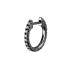 1pcs 925 Sterling Silver 10mm Zirconia Hoop Earring 60200039