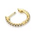 1pcs 925 Sterling Silver 10mm Zirconia Hoop Earring 60200039