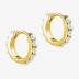 925 Sterling Silver Pearls Hoop Earrings 60200040